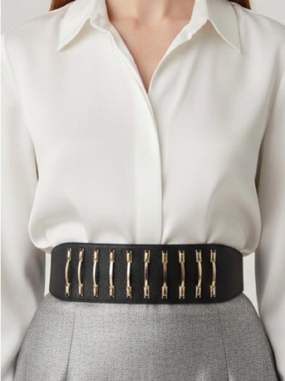 B-Low The Belt Statement Leather Cummerbund Belt